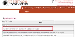 UP NEET PG 2024: Third Round Counselling Schedule Released, Registration Starts From January 7